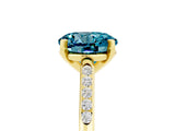 Yellow gold Round Cut Cut Channel Set Solitaire Engagement Ring with Four-Prong Setting_5