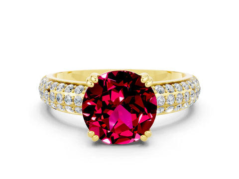 Yellow gold Round Cut Cut Diamond Milgrain Marquise Band with Prong Setting