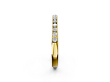 Yellow gold Round Cut Diamond Channel Set Eternity Band_6