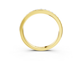 Yellow gold Round Cut Diamond Channel Set Eternity Band_7