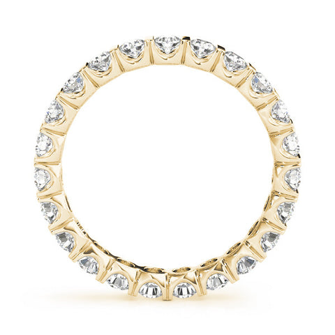 Yellow gold Round-Cut Diamond Eternity Band with Channel Setting 2