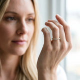 Yellow gold Round Cut Diamond Eternity Band with Shared Prong Setting_8