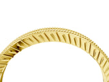 Yellow gold Round Cut Diamond Milgrain Bezel Set Eternity Band_13