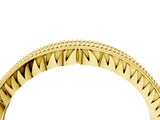 Yellow gold Round Cut Diamond Milgrain Pavé Eternity Band_8