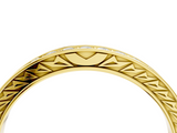 Yellow gold Round Cut Diamond Pavé Eternity Band with Channel Setting_8