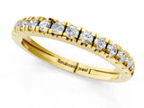 Yellow gold Round Cut Diamond Pavé Eternity Band with Micro Prong Setting_56
