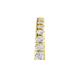 Yellow gold Round Cut Diamond Pavé Set Eternity Band_9