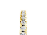 Yellow gold Round Cut Diamond Pavé Set Thin Band_27
