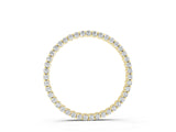 Yellow gold Round Cut Diamond Prong Set Eternity Pendant_6