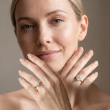 Yellow gold Round Cut Diamond Solitaire Engagement Ring with Classic Band and Four-Prong Setting_167