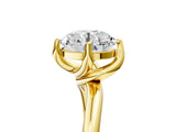 Yellow gold Round Cut Diamond Solitaire Engagement Ring with Four-Prong Setting and Classic Band_28