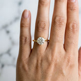 Yellow gold Round Cut Diamond Solitaire Engagement Ring with Four-Prong Setting and Classic Band_35