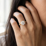 Yellow gold Round Cut Diamond Solitaire Ring with Beaded Band and Prong Setting_17