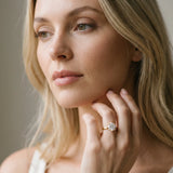 Yellow gold Round Cut Diamond Solitaire Ring with Flower Prong Setting and Classic Band_233