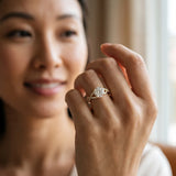 Yellow gold Round Cut Diamond Solitaire Ring with Four-Prong Setting and Twisted Pavé Band_43
