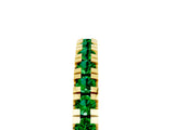Yellow gold Round Cut Emerald Pavé Set Thin Band_5