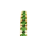 Yellow gold Round Cut Peridot Pavé Set Thin Band_5
