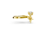 Yellow gold Round Cut Prong Set Diamond Infinity Drop Earrings_21