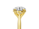 Yellow gold Round Cut Solitaire Diamond Ring with Six-Prong Setting and Classic Band_17