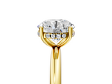 Yellow gold Round Cut Solitaire Engagement Ring with Four-Prong Setting and Classic Band_46
