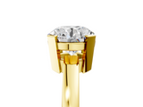Yellow gold Round Cut Solitaire Ring with Four-Prong Setting and Classic Band_46