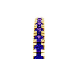 Yellow gold Round Cut Tanzanite Pavé Set Thin Band_5