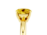 Yellow gold Round Cut Yellow Sapphire Solitaire Engagement Ring with Round Band and Four-Prong Setting_29