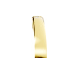 Yellow gold Round Diamond Bypass Solitaire Band with Bezel Setting_7
