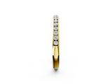 Yellow gold Round Diamond Channel Set Comfort Fit Band_6