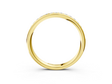 Yellow gold Round Diamond Channel Set Comfort Fit Band_7