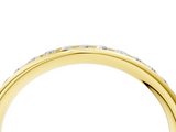 Yellow gold Round Diamond Channel Set Comfort Fit Band_8