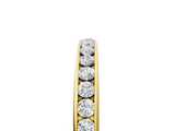 Yellow gold Round Diamond Channel Set Comfort Fit Band_9