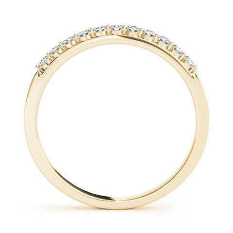 Yellow gold Round Diamond Channel Set Eternity Band 1