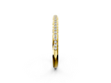 Yellow gold Round Diamond Channel Set Eternity Band with Filigree Detailing_6