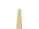 Yellow gold Round Diamond Channel Set Eternity Band with Filigree Detailing_9