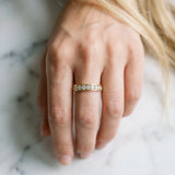 Yellow gold Round Diamond Channel Set Eternity Band_16