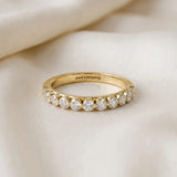 Yellow gold Round Diamond Channel Set Eternity Band_19