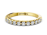 Yellow gold Round Diamond Channel Set Eternity Band_4