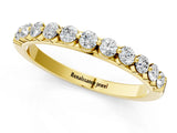 Yellow gold Round Diamond Channel Set Eternity Band_5