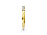 Yellow gold Round Diamond Channel Set Half Eternity Band with Shared Prong Setting_6