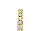 Yellow gold Round Diamond Classic Half Eternity Band with Shared Prong Setting_11