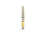 Yellow gold Round Diamond Classic Half Eternity Band with Shared Prong Setting_8