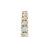 Yellow gold Round Diamond Eternity Band with Prong Setting_16