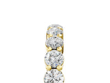 Yellow gold Round Diamond Eternity Band with U-Prong Setting_174