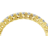 Yellow gold Round Diamond Half-Eternity Band with Shared Prong Setting_11