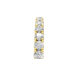 Yellow gold Round Diamond Half-Eternity Band with Shared Prong Setting_12