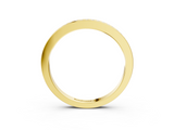 Yellow gold Round Diamond Half Eternity Pavé Band_23