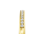 Yellow gold Round Diamond Half Eternity Pavé Band_25