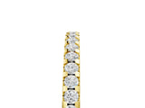Yellow gold Round Diamond Half Eternity Prong Set Band_14