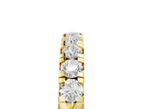 Yellow gold Round Diamond Half-Eternity Prong Set Band_7